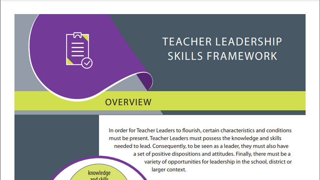 Teacher Leadership Skills Framework – The Center for Strengthening the ...